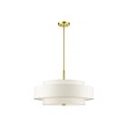 Livex Lighting 50875-12 Meridian 5-lumières 300W Laiton satiné Lustre