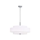Livex Lighting 50875-91 Meridian 5-Lumières 300W Nickel brossé Suspendu