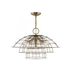 Livex Lighting 50948-01 Brooklyn 4-lumières Laiton antique Lustre