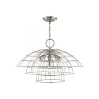 Livex Lighting 50948-91 Brooklyn 4-lumières Nickel brossé Lustre