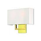 Livex Lighting Pierson 50990-02 80W 2-Lumières Laiton poli Applique Murale