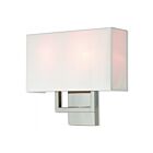 Livex Lighting Pierson 50990-91 80W 2-Lumières Nickel brossé Applique Murale