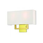 Livex Lighting Pierson 50991-02 80W 2-Lumières Laiton poli Applique Murale