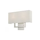 Livex Lighting Pierson 50995-91 80W 2-Lumières Nickel brossé Applique Murale