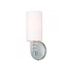 Livex Lighting Carlisle 51030-91 40W 1-Lumière Nickel brossé Applique Murale