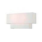 Livex Lighting MERIDIAN 51047-91 80W 2-Lumières Nickel brossé Applique Murale