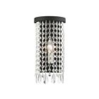 Livex Lighting Elizabeth 51061-04 60W 1-Lumière Noir avec accents de nickel brossé Applique Murale
