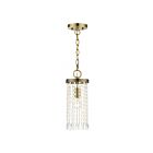 Livex Lighting 51062-01 Elizabeth 1-Lumière 100W Laiton antique Suspendu
