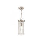 Livex Lighting 51062-91 Elizabeth 1-Lumière 100W Nickel brossé Suspendu