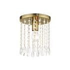 Livex Lighting Elizabeth 51066-01 1-Lumière 60W Laiton antique Plafonnier