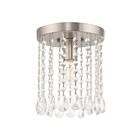 Livex Lighting Elizabeth 51066-91 1-Lumière 60W Nickel brossé Plafonnier