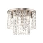 Livex Lighting Elizabeth 51069-91 6-Lumières 360W Nickel brossé Plafonnier