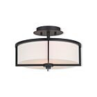 Livex Lighting Wesley 51073-07 2-Lumières 120W Luminaire de plafond