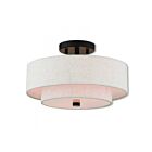 Livex Lighting Claremont 51083-92 2-Lumières 120W Luminaire de plafond
