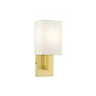 Livex Lighting Meridian 51101-12 40W 1-Lumière Laiton satiné Applique Murale