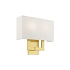 Livex Lighting Meridian 51103-12 80W 2-Lumières Laiton satiné Applique Murale
