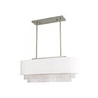 Livex Lighting 51124-91 Carlisle 3-lumières 300W Nickel brossé Lustre