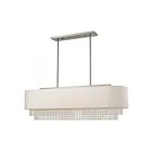 Livex Lighting 51126-91 Carlisle 5-lumières 500W Nickel brossé Lustre