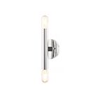 Livex Lighting Copenhagen 51132-05 120W 2-Lumières Chrome poli Applique Murale