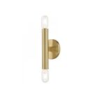 Livex Lighting Copenhagen 51132-12 120W 2-Lumières Laiton satiné Applique Murale