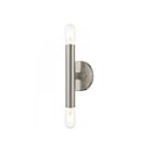 Livex Lighting Copenhagen 51132-91 120W 2-Lumières Nickel brossé Applique Murale