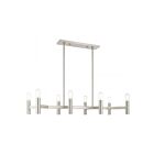 Livex Lighting 51138-91 Copenhagen 8-lumières 480W Nickel brossé Lustre