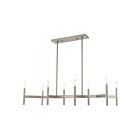 Livex Lighting 51178-91 Copenhagen 8-lumières 480W Nickel brossé Lustre
