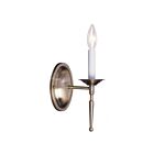 Livex Lighting Williamsburgh 5121-01 60W 1-Lumière Laiton antique Applique Murale