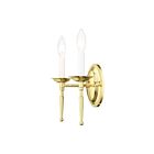 Livex Lighting Williamsburgh 5122-02 120W 2-Lumières Laiton poli Applique Murale