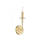 Livex Lighting Lisbon 51321-12 60W 1-Lumière Laiton satiné Applique Murale