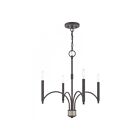 Livex Lighting 51334-76 Wisteria 4-lumières 240W Gris scandinave avec accents en nickel brossé Lustre