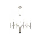 Livex Lighting 51336-91 Wisteria 6-lumières 360W Nickel brossé avec accent bronze Lustre