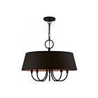 Livex Lighting 51355-04 Palma 5-lumières 300W Noir Lustre