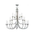 Livex Lighting 5140-91 Cranford 20-lumières 1200W Nickel brossé Lustre