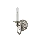 Livex Lighting Cranford 5141-91 60W 1-Lumière Nickel brossé Applique Murale
