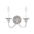 Livex Lighting Cranford 5142-35 120W 2-Lumières Nickel poli Applique Murale