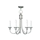 Livex Lighting 5145-91 Cranford 5-lumières 300W Nickel brossé Lustre