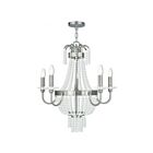Livex Lighting 51845-91 Valentina 5-lumières 300W Nickel brossé Lustre