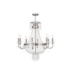 Livex Lighting 51848-91 Valentina 8-lumières 480W Nickel brossé Lustre