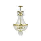 Livex Lighting 51856-28 Valentina 6-Lumières 360W Or d'hiver appliqué à la main Suspendu