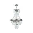 Livex Lighting 51856-91 Valentina 6-Lumières 360W Nickel brossé Suspendu