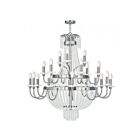 Livex Lighting 51877-91 Valentina 21-lumières 840W Nickel brossé Lustre