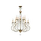 Livex Lighting 51909-36 Isabella 10-lumières 600W Bronze européen appliqué à la main Lustre