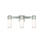 Livex Lighting 52123-91 Weston 3-Lights 180W Nickel brossé Luminaire de vanité