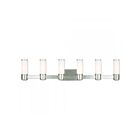 Livex Lighting 52126-91 Weston 6-Lights 360W Nickel brossé Luminaire de vanité