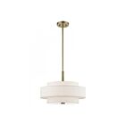 Livex Lighting 52137-01 Monroe 4-Lumières 240W Laiton antique Suspendu