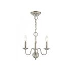 Livex Lighting 52163-91 Windsor 3-lumières 180W Nickel brossé Lustre