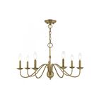 Livex Lighting 52167-01 Windsor 7-lumières 420W Laiton antique Lustre