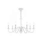 Livex Lighting 52167-60 Windsor 7-lumières 420W Blanc antique Lustre