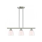 Livex Lighting 53854-91 Somerville 3-lumières 300W Nickel brossé Lustre